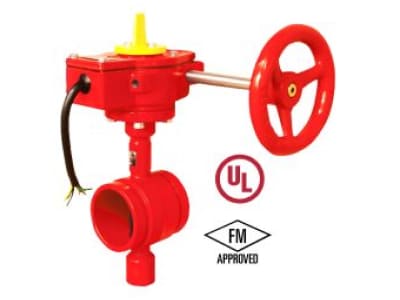 Butterfly Valve With Tamper Switch Grooved Type 300Psig UL/FM LIV-BFV-DI-DFM-006