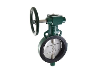 1078C Butterfly Valve (Wafer Type), PN 1.6 with S.S 304 Disc - Gear Operated