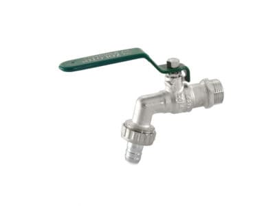 1024A Forged Brass Ball Bib Cock with Hose Union (Chrome Plated)